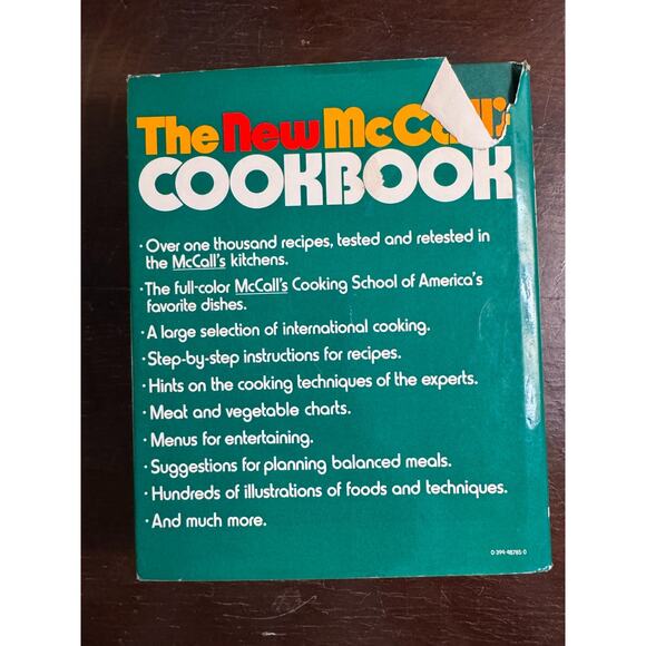 Vintage 1973 The New McCall's Cookbook Mary Eckley First Edition Hardcover - Picture 3 of 10